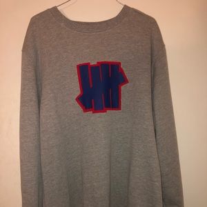 UNDEFEATED Red/Blue Long Sleeve Sweater